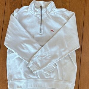 Tommy Bahama White Zip-Up Sweater